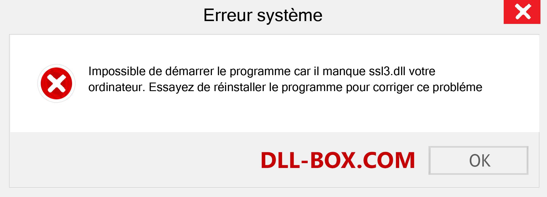 Le fichier ssl3.dll est manquant ?. Télécharger pour Windows 7, 8, 10 - Correction de l'erreur manquante ssl3 dll sur Windows, photos, images